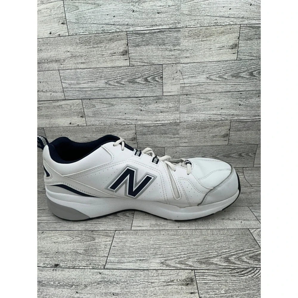 New Balance 608 Mens White Leather Lace Up Athletic Shoes Size 15‎ EE